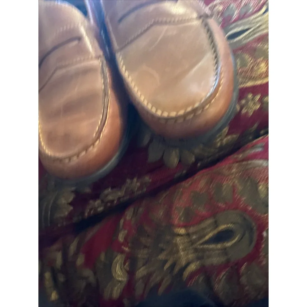 Nunn Bush Men's Drexel Moc-Toe Penny Loafers 84744 Cognac Leather Size 11